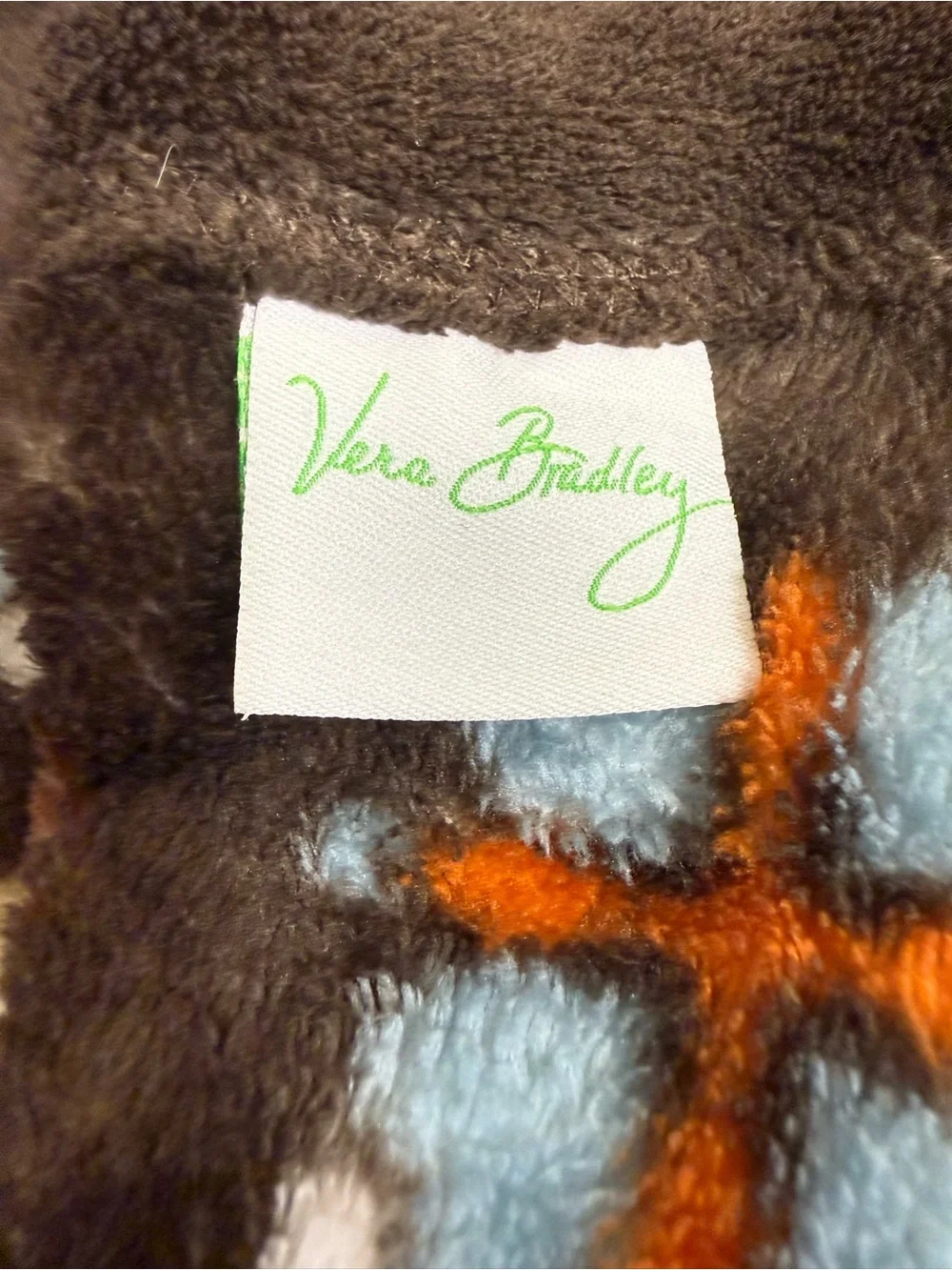 Vera Bradley Plush Throw Blanket in Retired Canyon Pattern, Medallion Brown Boho